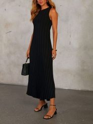 LA Angels Sukienka w kolorze czarnym rozmiar: XL. Czarne sukienki LA Angels, xl, bez wzorów, bez kołnierzyka, bez ramiączek, maxi. Za 173.99 zł.