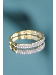 Maison héritage PARIS Złoty pierścionek "Alliance Granité" z diamentami rozmiar: 50. Żółte pierścionki maison héritage PARIS, z diamentem, złote. Za 1,609.99 zł.