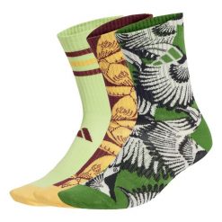 Skarpety adidas x FARM 3 Pairs. Zielone skarpetki adidas, bez wzorów. W wyprzedaży za 71.96 zł.