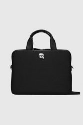 KARL LAGERFELD Torba na laptop Neop. Czarne torby na laptopa KARL LAGERFELD, bez wzorów. W wyprzedaży za 429.99 zł.