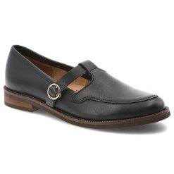 Czarne Półbuty Armodo Eleganckie Obuwie Damskie. Czarne półbuty wsuwane Armodo, bez wzorów, z jeansu, biznesowe, z okrągłym noskiem, bez obcasa. Za 373.99 zł.