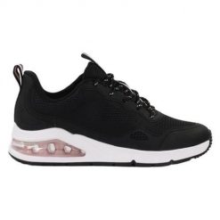 Buty do chodzenia damskie Skechers Uno 2. Czarne buty treningowe Skechers, bez wzorów, z materiału, bez zapięcia, trekkingowe. Za 385.00 zł.