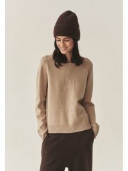 TATUUM Sweter w kolorze beżowym rozmiar: XL. Brązowe swetry Tatuum, xl, bez wzorów, bez ramiączek. Za 126.75 zł.