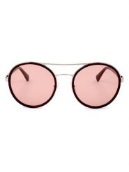 Longchamp Damskie okulary przeciwsłoneczne w kolorze srebrno-brązowo-jasnoróżowym rozmiar: 55. Brązowe okulary przeciwsłoneczne Longchamp, bez wzorów, z tworzywa sztucznego, metalowe. Za 199.95 zł.