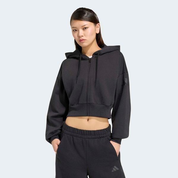 Bluza damska ADIDAS na suwak. Bluzy z kapturem adidas, m, bez wzorów, z bawełny, z kapturem. Za 269.99 zł.