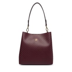 Torebka Tommy Hilfiger. Czerwone torebki klasyczne Tommy Hilfiger, bez wzorów, klasyczne, bez dodatków. Za 649.99 zł.