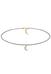 Elli Damski choker półksiężyc z kryształkami ze srebra próby 925 Naszyjniki 1 ct. Naszyjniki Elli, z materiału, z kryształem, srebrne. Za 208.99 zł.