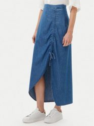Pepe Jeans Spódnica jeansowa PL901218 Niebieski Slim Fit. Niebieskie spódnice Pepe Jeans, s, bez wzorów, z bawełny. Za 309.99 zł.