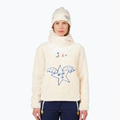 Bluza damska Rossignol JCC Valdiz Fleece. Białe bluzy Rossignol, bez wzorów, sportowe, bez ramiączek, bez kaptura. Za 729.99 zł.