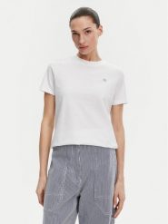 Tommy Hilfiger T-Shirt WW0WW45522 Biały Regular Fit. Białe t-shirty Tommy Hilfiger, xl, bez wzorów, z bawełny, bez kołnierzyka, bez ramiączek. Za 99.99 zł.