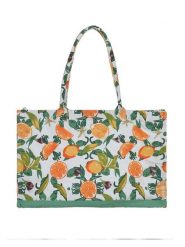 BLE Shopper bag w kolorze białym ze wzorem - 58 x 32 cm rozmiar: onesize. Białe shopper bag BLE, bez wzorów, z materiału, na ramię, bez dodatków. Za 116.32 zł.