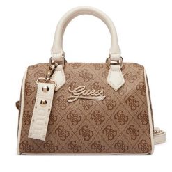 Torebka Guess. Brązowe torebki klasyczne Guess, z aplikacjami, bez dodatków. Za 289.99 zł.