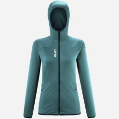 Bluza damska termiczna MILLET W Lokka Hoodie Iii zielony. Zielone bluzy Millet, xs, bez wzorów, sportowe, bez ramiączek, bez kaptura. Za 469.65 zł.