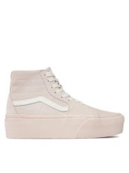 Vans Tenisówki Ua Sk8-Hi Tapered Stackform VN0A5JMKBXO1 Beżowy. Brązowe trampki Vans, bez wzorów, ze skóry, bez zapięcia. Za 449.99 zł.