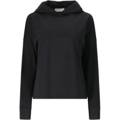 Bluza damska z kapturem Athlecia Guyana. Czarne bluzy Athlecia, bez wzorów, bez ramiączek, z kapturem. Za 267.00 zł.