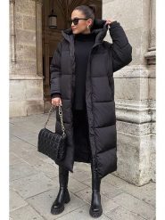 MADMEXT Płaszcz zimowy w kolorze czarnym rozmiar: M. Czarne płaszcze MADMEXT, na zimę, m, bez wzorów, z puchu, bez kaptura. Za 217.99 zł.