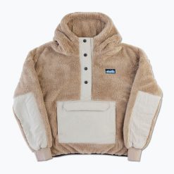 Bluza polarowa damska KAVU Moon Ridge. Brązowe bluzy bez kaptura KAVU, bez wzorów, z polaru, bez kaptura, trekkingowe. Za 389.99 zł.