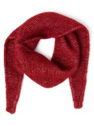 Samsøe Samsøe szalik z dzianiny z zawartością alpaki i merynosów - Sanor Kobiety Wełna merino czerwony, ONE SIZE. Czerwone szaliki i kominy Samsøe & Samsøe, bez wzorów, z dzianiny. Za 199.95 zł.