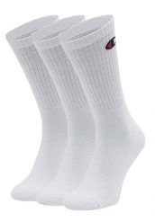 Skarpety Unisex Dla Dorosłych (zestaw 3 Sztuk). Białe skarpetki Champion, bez wzorów, z bawełny. Za 34.90 zł.