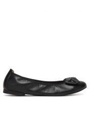 Caprice Baleriny 9-22111-46 Czarny. Czarne baleriny Caprice, bez wzorów, ze skóry, bez obcasa, bez zapięcia. Za 209.99 zł.