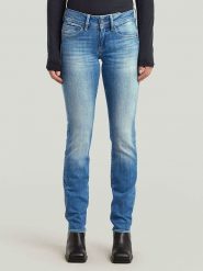 G-Star Dżinsy - Slim fit - w kolorze niebieskim rozmiar: W30/L34. Niebieskie jeansy G-Star, l, z aplikacjami, ze skóry, klasyczne. Za 228.38 zł.