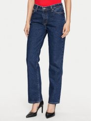 Guess Jeans Jeansy W4YA98 D5CC2 Granatowy Straight Fit. Niebieskie jeansy Guess Jeans, z aplikacjami, z jeansu. Za 239.99 zł.