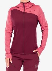 Bluza z kapturem damska La Sportiva Cosmic Thermal Hoody. Czerwone bluzy La Sportiva, m, bez wzorów, z materiału, z kapturem, wspinaczkowe. Za 576.39 zł.