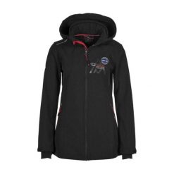 Damska kurtka softshellowa Peak Mountain Amont. Czarne kurtki Peak Mountain, s, bez wzorów, sportowe, bez kaptura. W wyprzedaży za 389.00 zł.