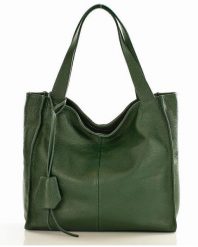 Torebka damska zielona MARCO MAZZINI s139c. Zielone shopper bag bez wzorów, ze skóry, eleganckie, na ramię, bez dodatków. Za 399.00 zł.