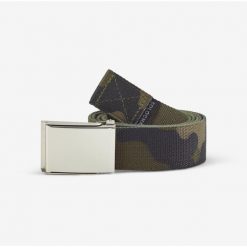 Pasek Solognac 100 camo. Zielone paski SOLOGNAC, bez wzorów, z poliesteru, sportowe. Za 44.99 zł.