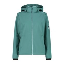 Kurtka damska turystyczna CMP 39A5006. Zielone kurtki przejściowe sportowe CMP, xs, bez wzorów, z softshellu, bez kaptura, trekkingowe. Za 340.00 zł.