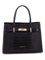 Mia Tomazzi Skórzana torebka "Beltrami" w kolorze czarnym - 29 x 22 x 14 cm rozmiar: onesize. Czarne torebki klasyczne Mia Tomazzi, bez wzorów, z materiału, przez ramię, bez dodatków. Za 382.99 zł.