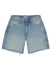 Wrangler Szorty dżinsowe w kolorze błękitnym rozmiar: W30. Niebieskie szorty Wrangler, z aplikacjami, z bawełny. Za 211.45 zł.