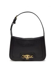 DKNY Torebka Valencia Demi R34HHB34 Czarny. Czarne kopertówki DKNY, bez wzorów, ze skóry, wizytowe, bez dodatków. Za 1,369.00 zł.