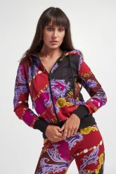 Bluza damska z kapturem VERSACE JEANS COUTURE. Bluzy Versace Jeans Couture, m, bez wzorów, z jeansu, bez ramiączek, z kapturem. W wyprzedaży za 1,175.30 zł.