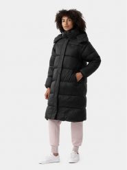 4F Kurtka puchowa 4FAW23TDJAF238 Czarny Regular Fit. Czarne kurtki 4f, na zimę, xl, bez wzorów, z puchu, bez kaptura. Za 409.99 zł.
