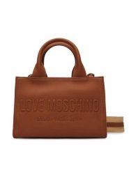 LOVE MOSCHINO Torebka JC4044PP1OLE0200 Brązowy. Brązowe torebki klasyczne Love Moschino, bez wzorów, ze skóry, bez dodatków. Za 879.99 zł.