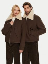 AMI PARIS Kurtka przejściowa HJK060.WV0049 Brązowy Regular Fit. Brązowe kurtki AMI PARIS, l, bez wzorów, z wełny, bez kaptura. Za 2,739.00 zł.