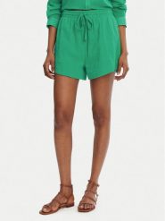 Seafolly Szorty materiałowe Crinkle 55429-SH Zielony Regular Fit. Zielone szorty Seafolly, bez wzorów, z bawełny. Za 279.99 zł.