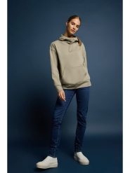 ELBSAND Bluza "Niva" w kolorze beżowym rozmiar: M. Brązowe bluzy z kapturem ELBSAND, m, bez wzorów, z bawełny, z kapturem. Za 173.99 zł.