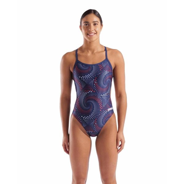 Strój Kąpielowy Damski Arena Firefloswimsuit Challeng. Niebieskie stroje jednoczęściowe Arena, bez wzorów, sportowe. Za 259.99 zł.