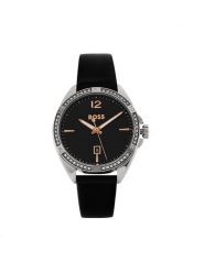 BOSS Zegarek 1502624 Czarny. Czarne, analogowe zegarki Boss. Za 939.99 zł.
