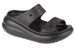 Sandały CROCS CRUSH SANDAL Czarny. Czarne sandały Crocs, bez wzorów, z gumy, bez obcasa, bez zapięcia. Za 249.99 zł.