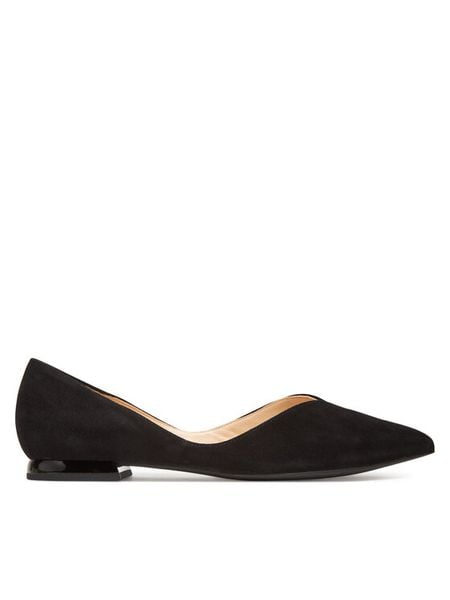 HÖGL Baleriny Basic 0-170012 Czarny. Czarne baleriny Högl, bez wzorów, ze skóry, bez obcasa, bez zapięcia. Za 649.99 zł.