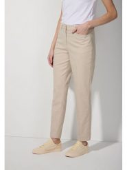 More & More Spodnie w kolorze beżowym rozmiar: 42. Brązowe spodnie materiałowe More & More, bez wzorów, z materiału. Za 113.99 zł.