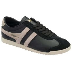Sznurowane trampki damskie Gola Bullet Pearl. Czarne trampki sportowe Gola, bez wzorów, bez zapięcia. Za 404.50 zł.