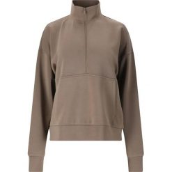 Kobieca bluza półzipowana Athlecia Jillnana. Brązowe bluzy Athlecia, bez wzorów, bez ramiączek, bez kaptura. Za 274.00 zł.
