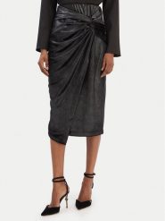 Rinascimento Spódnica midi CFC0126525003 Czarny Slim Fit. Czarne spódnice Rinascimento, xs, bez wzorów, z syntetyku, midi. Za 479.99 zł.