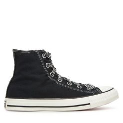 Trampki Converse. Czarne trampki Converse, bez wzorów, retro, bez zapięcia. Za 299.99 zł.