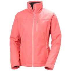 Damska kurtka wodoodporna Helly Hansen Crew 2. Czerwone kurtki Helly Hansen, bez wzorów, sportowe, bez kaptura. Za 714.50 zł.